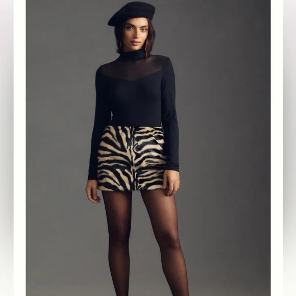 By Anthropologie Sheer Turtleneck Top - Picture 6 of 16